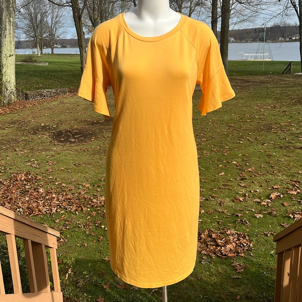 A.N.A. Soft boho sleeve sheath dress L